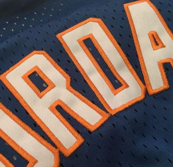 Men's Michael Jordan Blue Retro Classic Team Jersey - Image 2