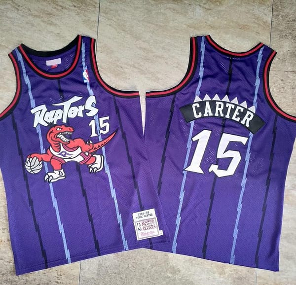 Men's Vince Carter Purple Retro Classic Team Jersey