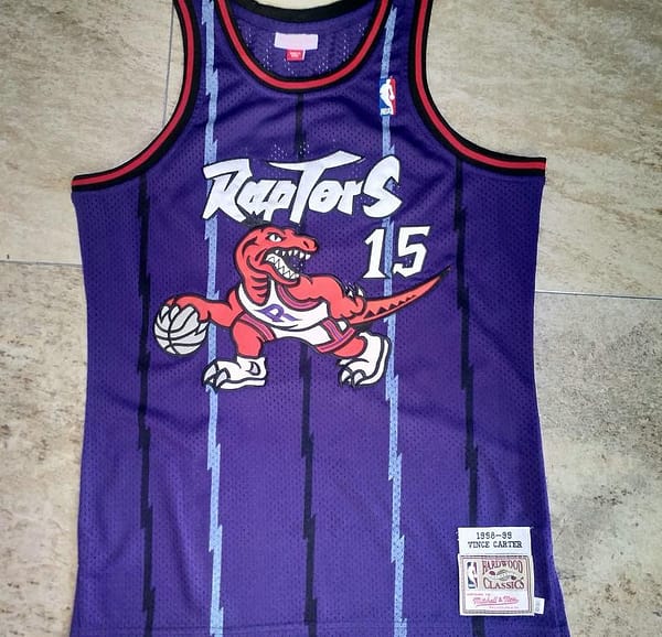 Men's Vince Carter Purple Retro Classic Team Jersey - Image 2