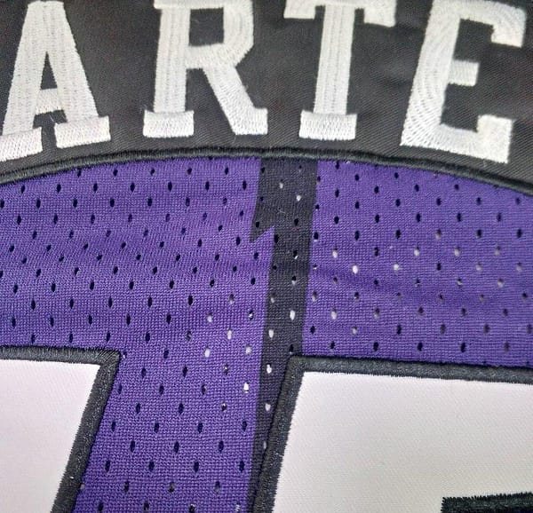 Men's Vince Carter Purple Retro Classic Team Jersey - Image 6