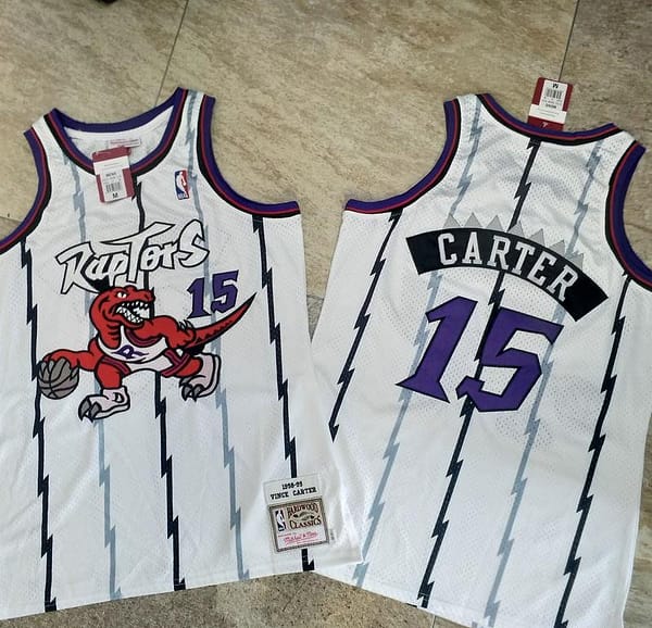 Men's Vince Carter White Retro Classic Team Jersey