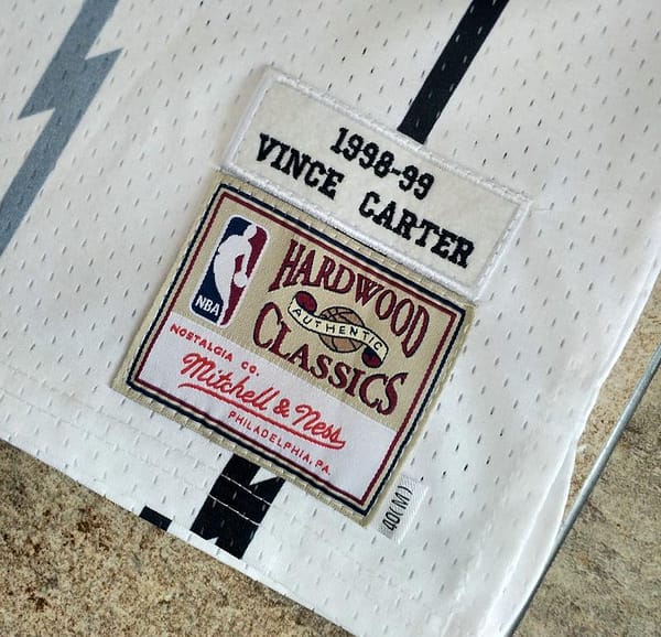 Men's Vince Carter White Retro Classic Team Jersey - Image 4