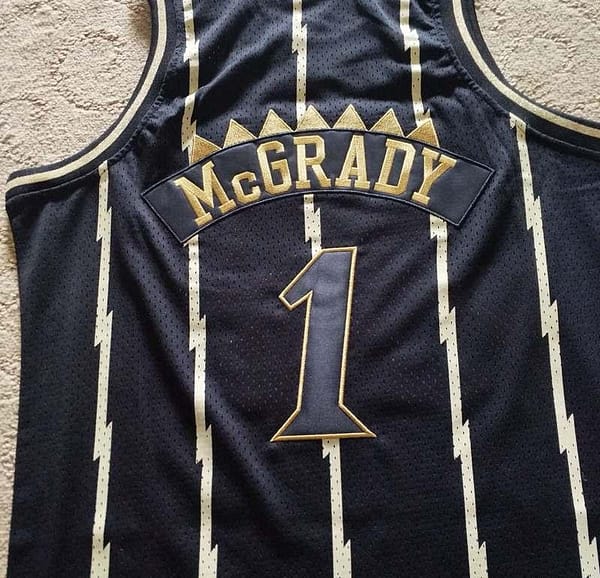 Men's Tracy McGrady Black Retro Classic Team Jersey - Image 2