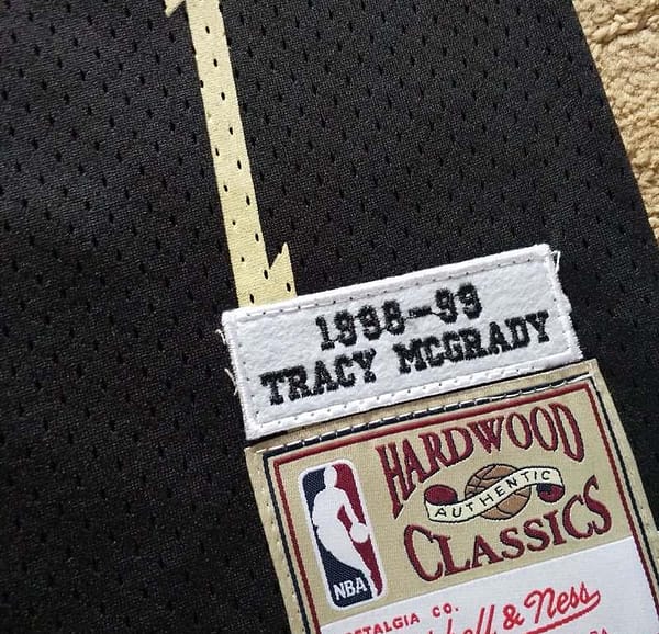 Men's Tracy McGrady Black Retro Classic Team Jersey - Image 6