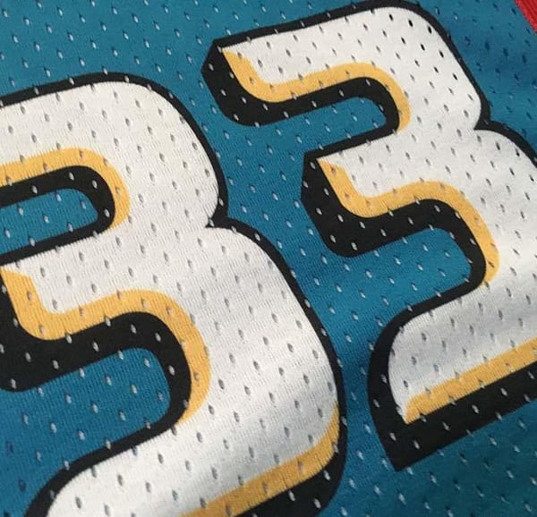 Men's Grant Hill Blue Retro Classic Team Jersey - Image 7