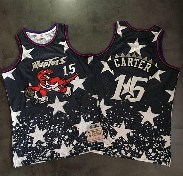 Men's Vince Carter Black Retro Classic Team Jersey