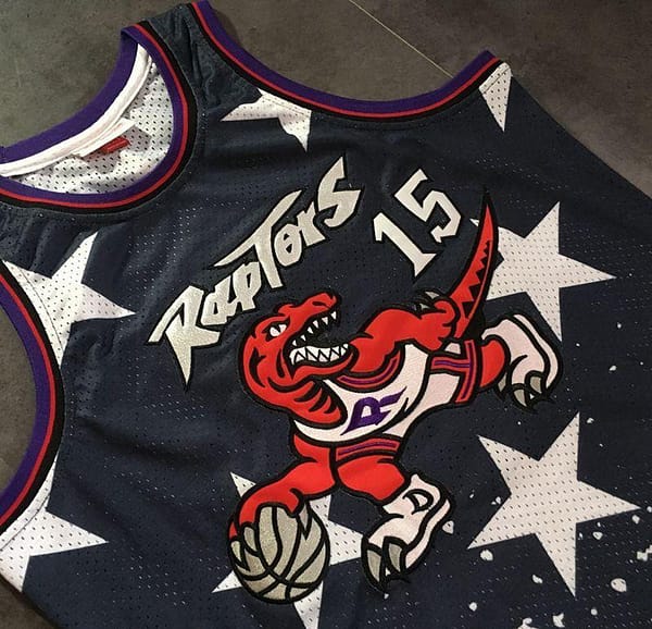 Men's Vince Carter Black Retro Classic Team Jersey - Image 3