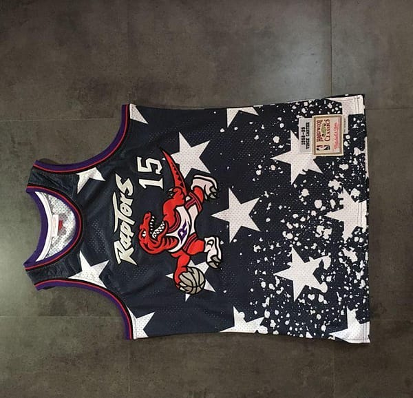 Men's Vince Carter Black Retro Classic Team Jersey - Image 4