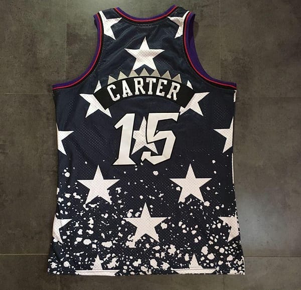 Men's Vince Carter Black Retro Classic Team Jersey - Image 7