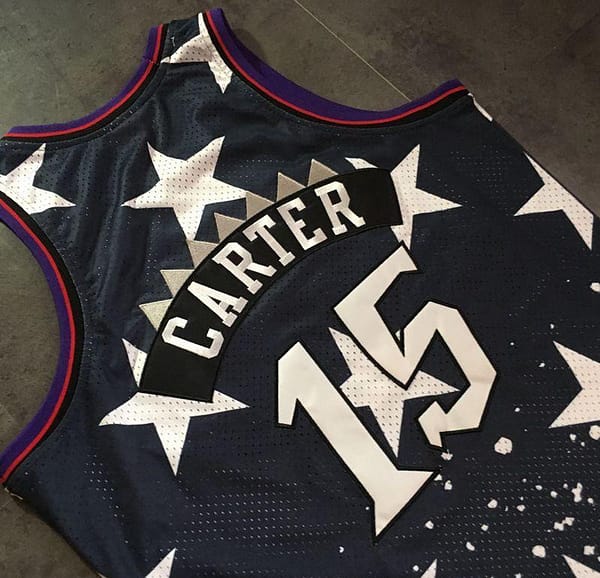 Men's Vince Carter Black Retro Classic Team Jersey - Image 8