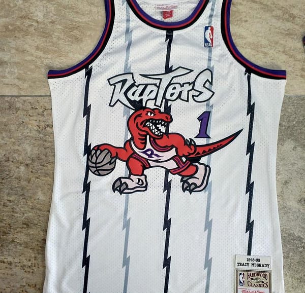 Men's Tracy McGrady White Retro Classic Team Jersey - Image 2