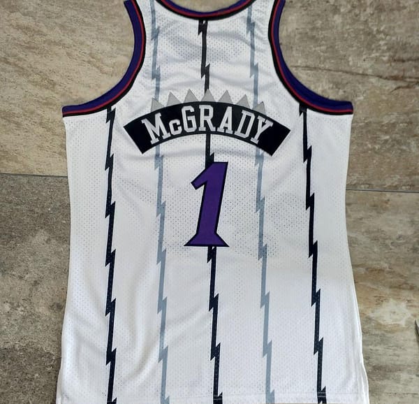 Men's Tracy McGrady White Retro Classic Team Jersey - Image 3