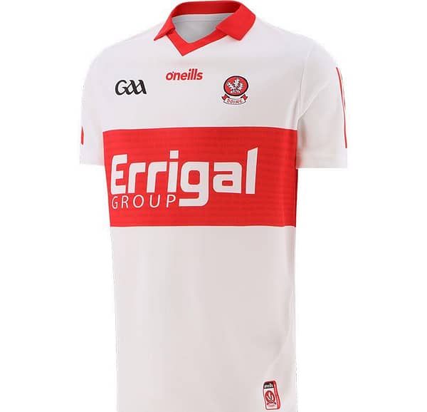 Derry GAA Men's 2-Stripe Home Jersey 2022/2023
