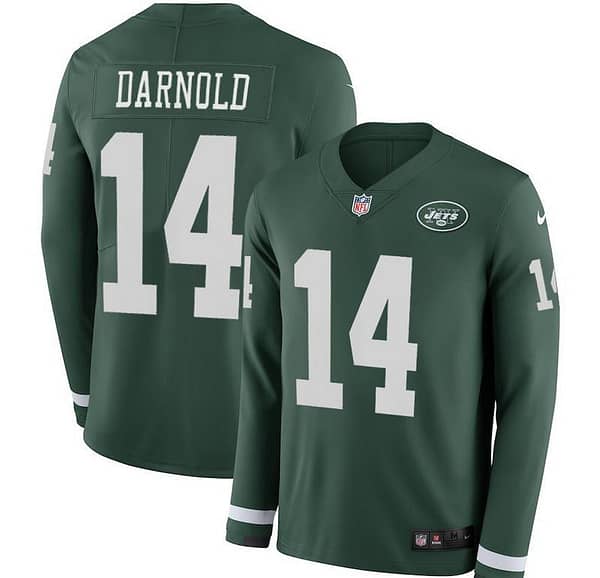 Women's Sam Darnold Green Therma Long Sleeve Player Limited Team Jersey