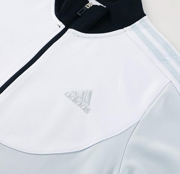 23/24 Adidas White/Black Full Zipper Hooide Jacket+Pants - Image 10