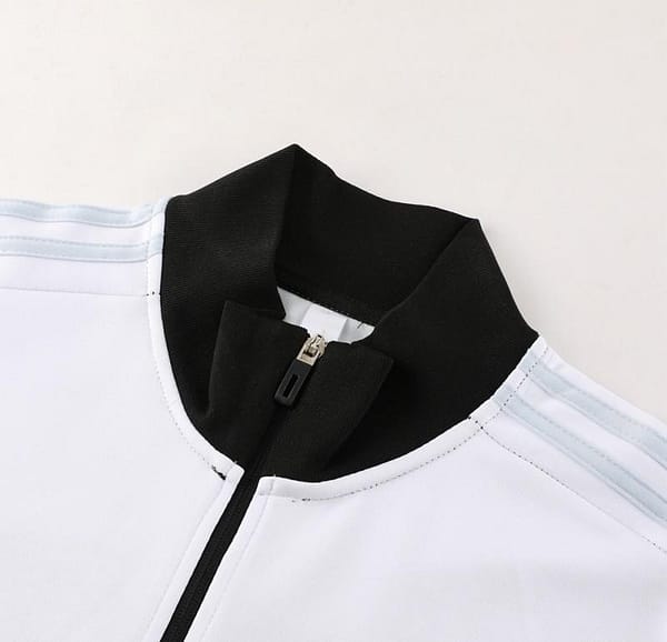 23/24 Adidas White/Black Full Zipper Hooide Jacket+Pants - Image 11