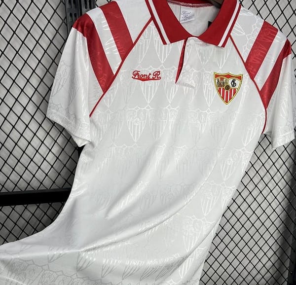 Retro 92/93 Sevilla FC Home Jersey - Image 5