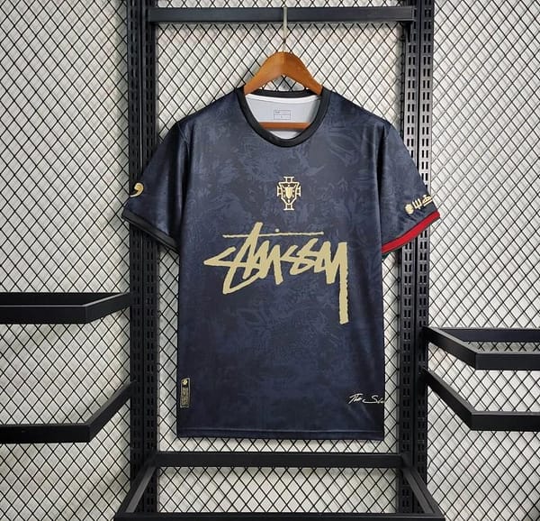 2024 Portugal x Stussy Black Special Jersey - Image 2
