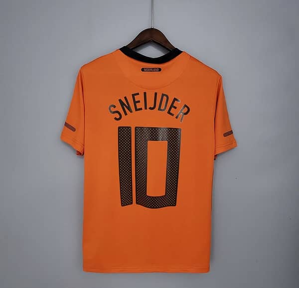 Retro Netherlands 2010 home Soccer Jersey - Image 3