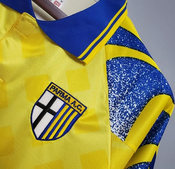 Retro Parma 95/97 Yellow Soccer Jersey - Image 6