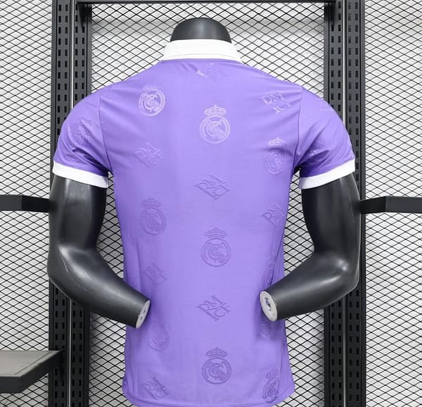 Player Version 24/25 Real Madrid Purple Pre-Match Jersey - Image 3
