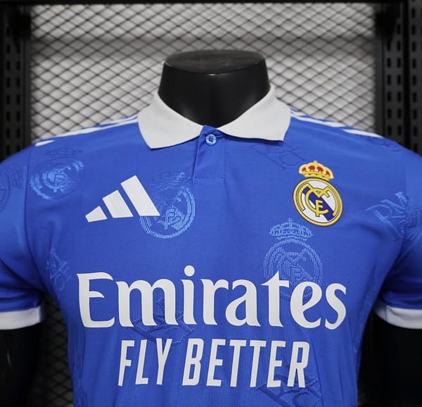 Player Version 24/25 Real Madrid Blue Pre-Match Jersey - Image 7