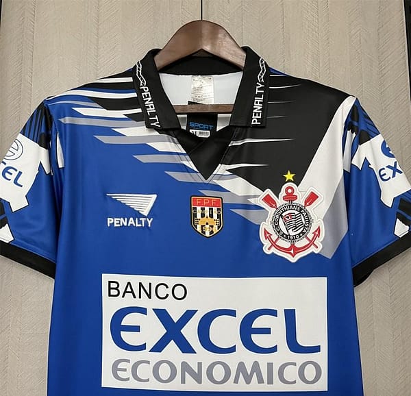 Retro 98/99 Corinthians Third Blue Jersey - Image 3