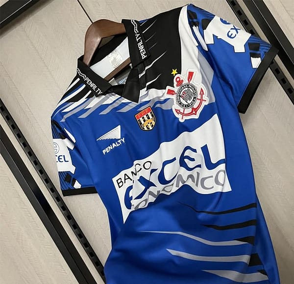 Retro 98/99 Corinthians Third Blue Jersey - Image 8