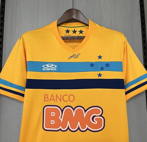 Retro 14/15 Cruzeiro Goalkeeper Yellow Jersey - Image 3