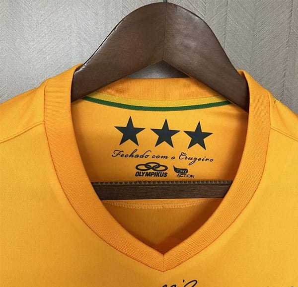 Retro 14/15 Cruzeiro Goalkeeper Yellow Jersey - Image 7