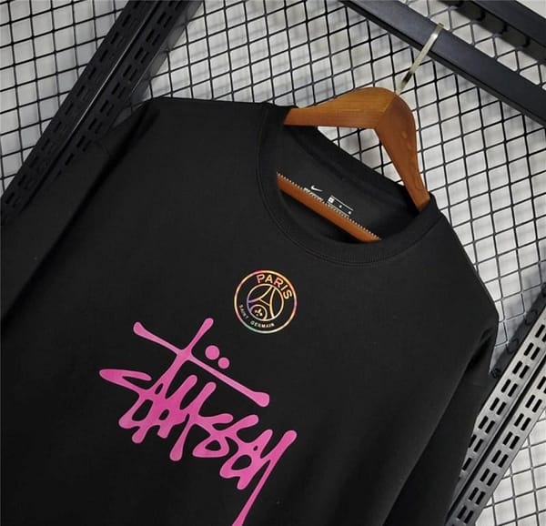 25/26 PSG STUSSY Black Sweatshirt - Image 2