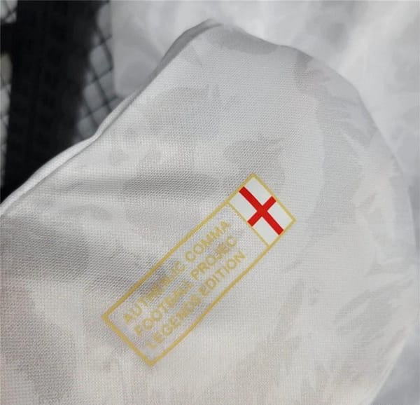 2024 England Comma White Footbal Jersey - Image 4