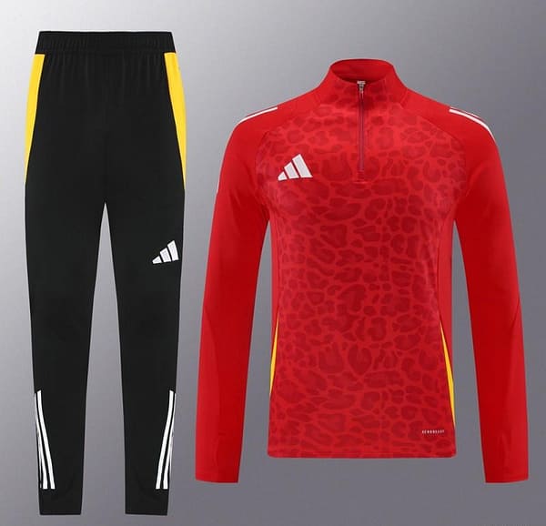 2024 Adidas Red Half Zipper Jacket+Long Pants - Image 12