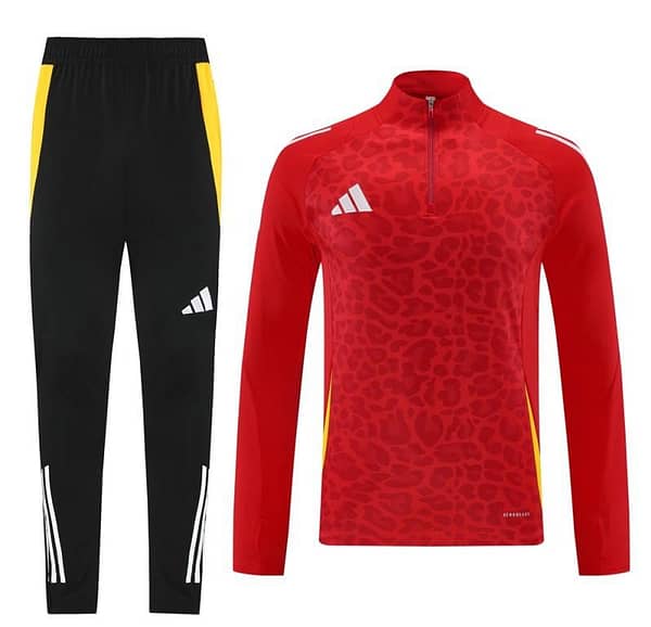 2024 Adidas Red Half Zipper Jacket+Long Pants - Image 13
