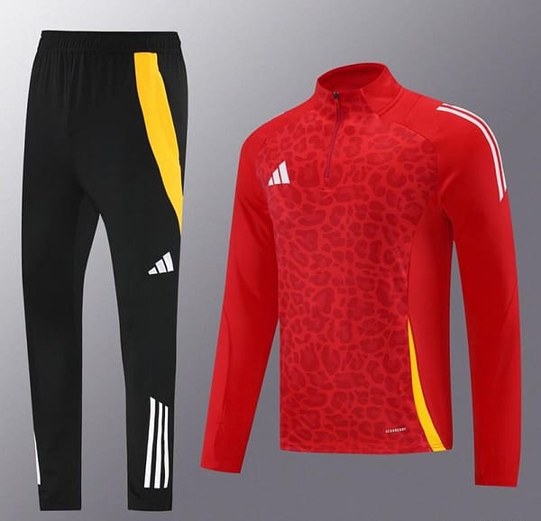 2024 Adidas Red Half Zipper Jacket+Long Pants - Image 16