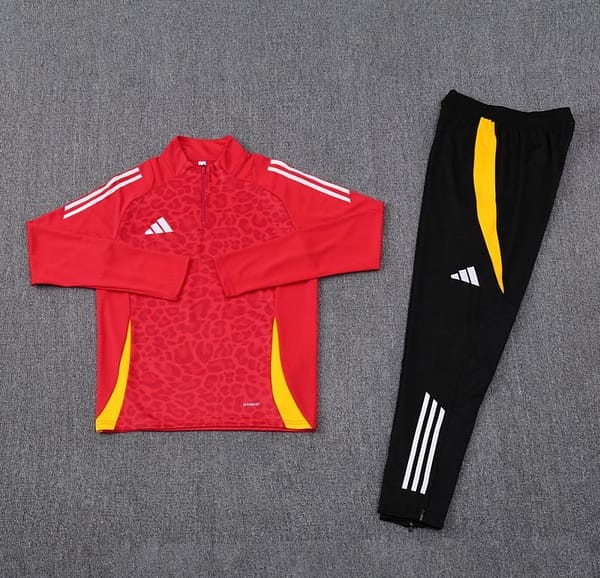 2024 Adidas Red Half Zipper Jacket+Long Pants - Image 17