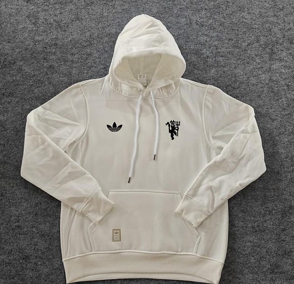 24/25 Manchester United Navy/Red/Black/Beige/Grey Hoodie WIth Black Badge - Image 12