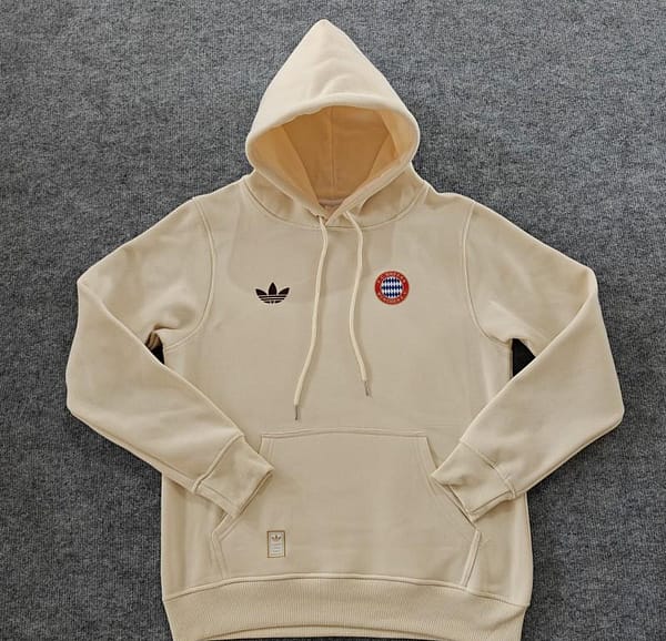 24/25 Bayern Munich Navy/Red/Black/Beige/Grey Hoodie WIth Black Badge - Image 2