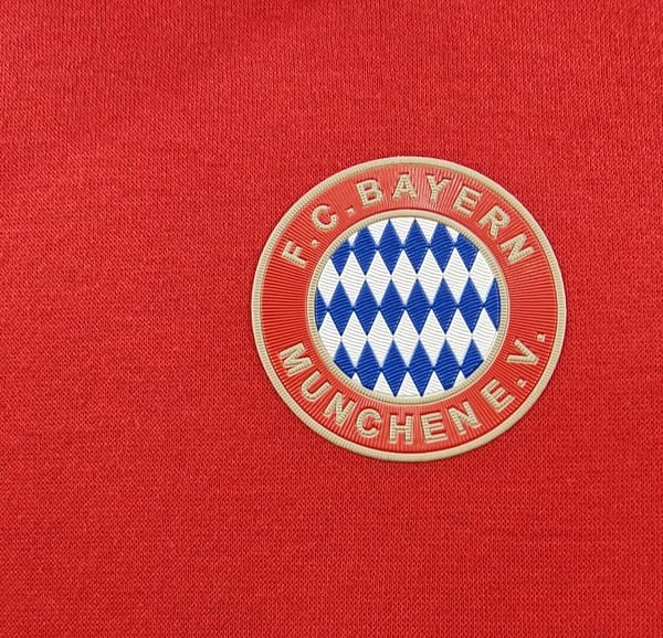 24/25 Bayern Munich Navy/Red/Black/Beige/Grey Hoodie WIth Black Badge - Image 4
