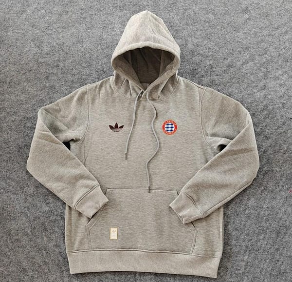 24/25 Bayern Munich Navy/Red/Black/Beige/Grey Hoodie WIth Black Badge - Image 6