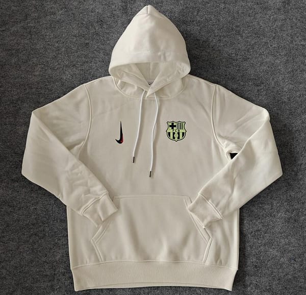 24/25 Barcelona Navy/Red/Black/Beige/Grey Hoodie WIth Black Badge - Image 3
