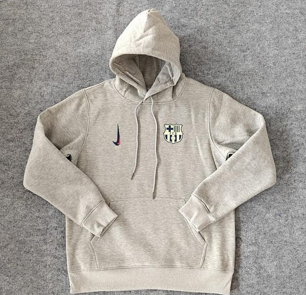 24/25 Barcelona Navy/Red/Black/Beige/Grey Hoodie WIth Black Badge - Image 11