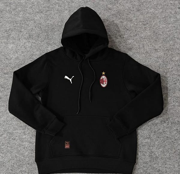 24/25 AC Milan Navy/Red/Black/Beige/Grey Hoodie WIth Black Badge - Image 11