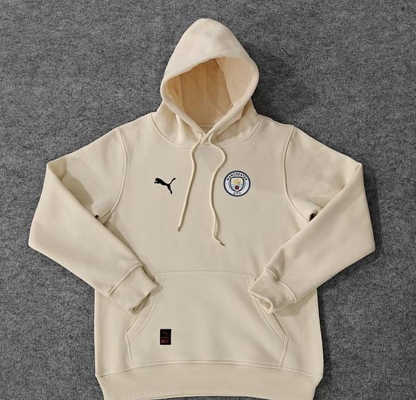 24/25 Manchester City Navy/Red/Black/Beige/Grey Hoodie WIth Black Badge - Image 5