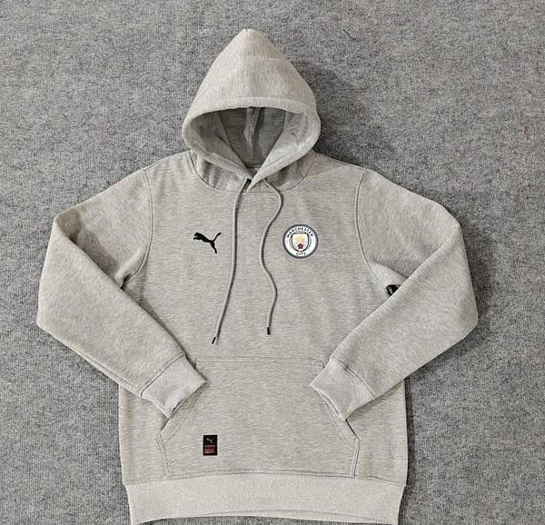 24/25 Manchester City Navy/Red/Black/Beige/Grey Hoodie WIth Black Badge - Image 6