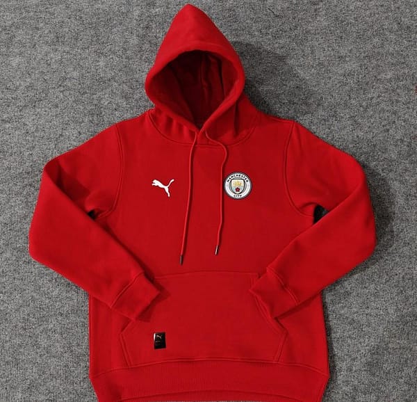 24/25 Manchester City Navy/Red/Black/Beige/Grey Hoodie WIth Black Badge - Image 10