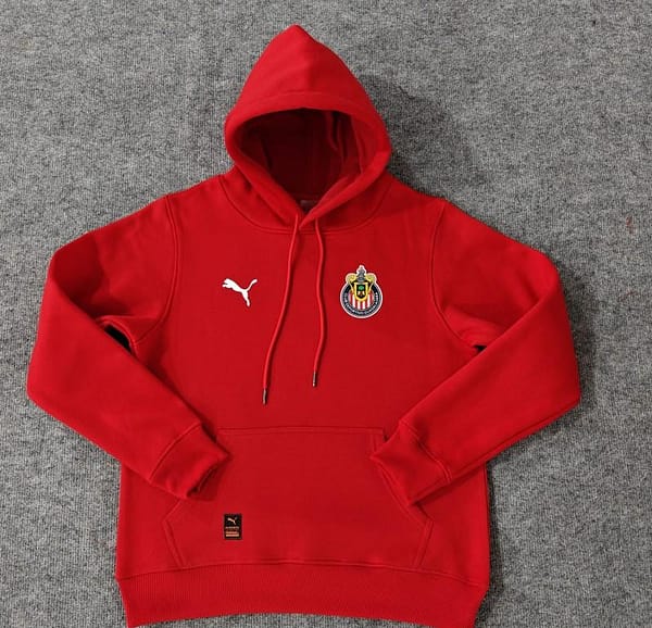 24/25 Chivas Guadalajara Navy/Red/Black/Beige/Grey Hoodie WIth Black Badge - Image 2
