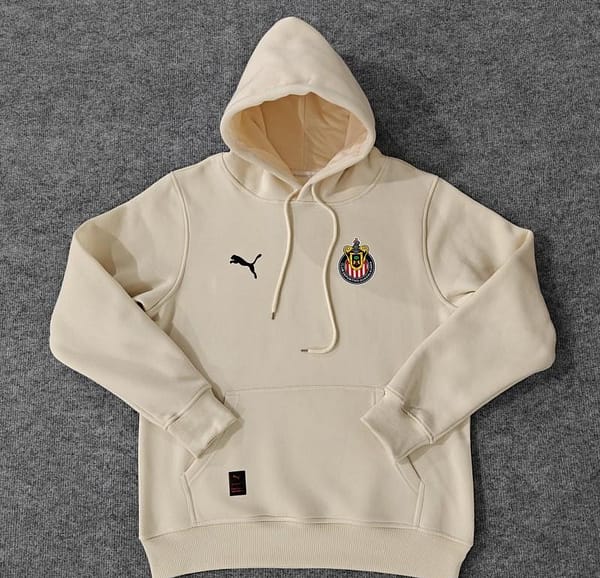 24/25 Chivas Guadalajara Navy/Red/Black/Beige/Grey Hoodie WIth Black Badge - Image 5
