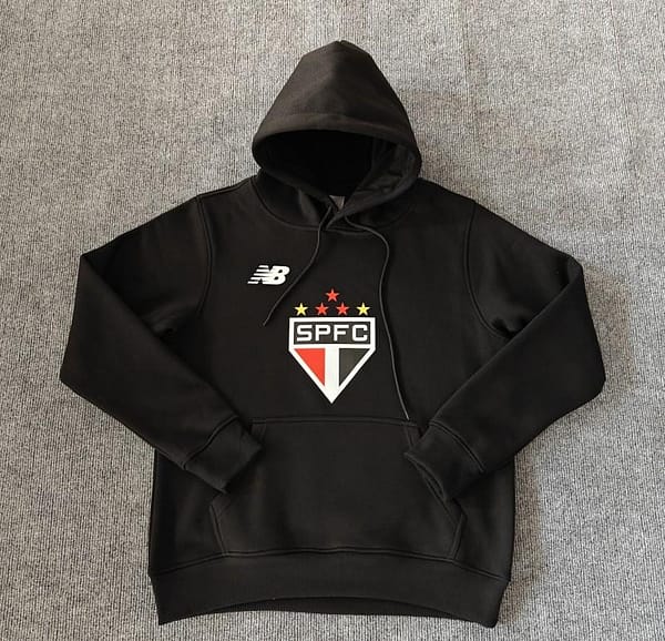 24/25 Sao Paulo Navy/Red/Black/Beige/Grey Hoodie WIth Black Badge - Image 3