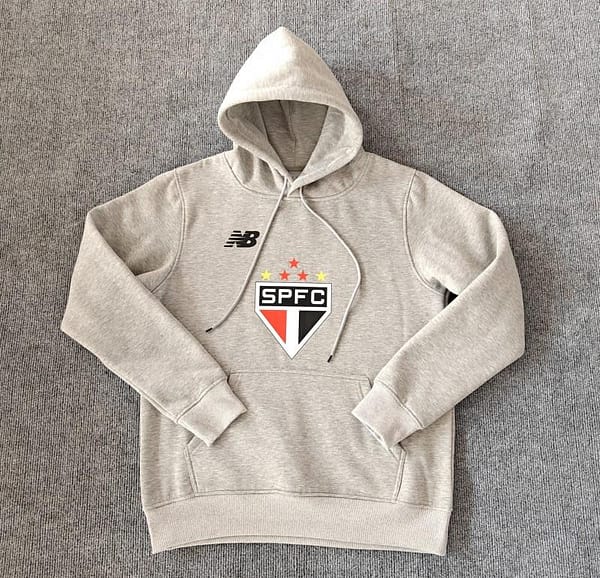 24/25 Sao Paulo Navy/Red/Black/Beige/Grey Hoodie WIth Black Badge - Image 5
